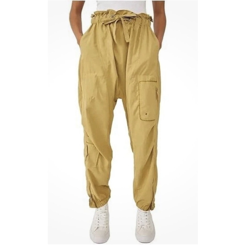 FP Movement Spring Trekker Cargo Pants S Sage Green Gorpcore Parachute Jogger